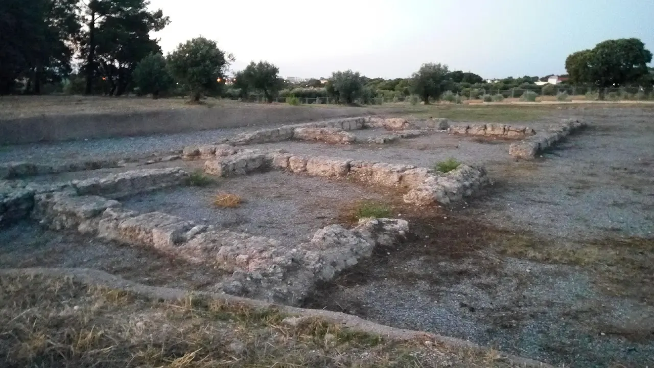 Ancient Hellenistic architectural remains in the countryside