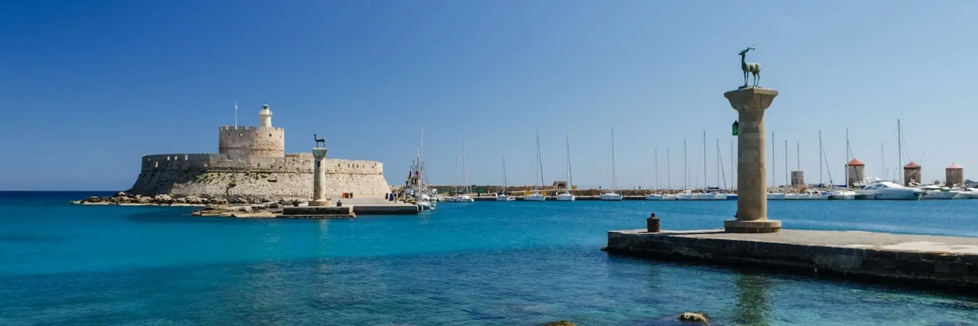 Aerial view of the island of Rhodes